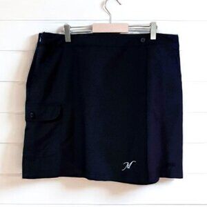 Avia Black Golf Tennis Pickleball Skort Skirt Women Size XL